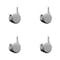 Service Caster 2.375 Inch MRI Safe Casters with Brakes, 7/16 Grip Ring Stem, Set of 4, SCC, 4PK SCC-GR02S60-TPR-GRY-B-716138-MRI-4 - alternate 1